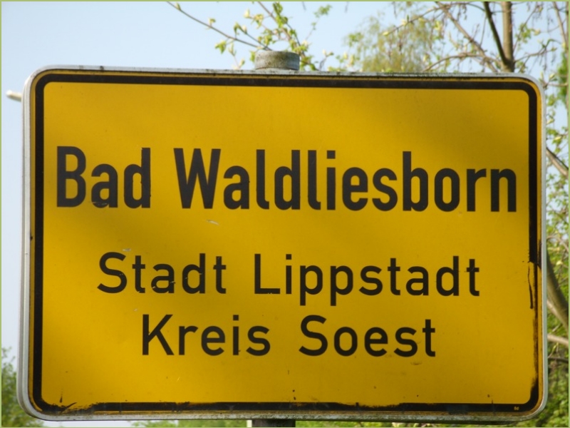 Agentur für Zimmervermittlung Bad Waldliesborn - Tourismus - Ortseingang